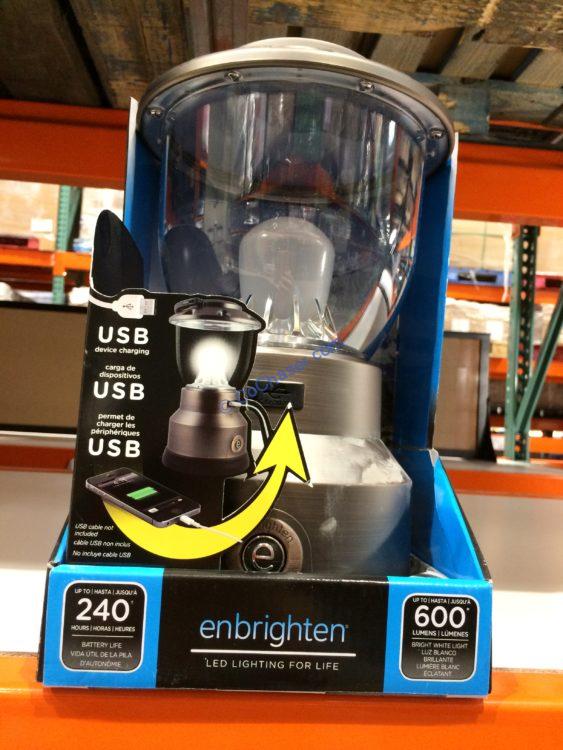 Enbrighten LED Lantern with USB Port
