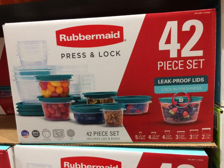 Rubbermaid 42piece Press & Lock Food Storage Set CostcoChaser