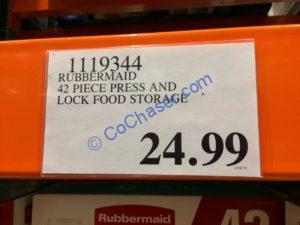 Costco-1119344-Rubbermaid-42-piece-Press-Lock-Food-Storage-Set-tag