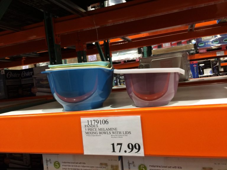 Pandex 5 Piece Melamine Mixing Bowls with Lids CostcoChaser