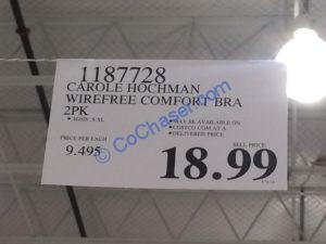 Costco-1187728-Carole-Hochman-Ladies-Wireless-Comfort-Bra-tag