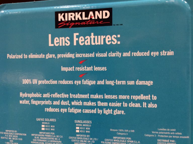 Costco1217109KirklandSignaturePolarizedSunglassesAssortedStylesspec CostcoChaser