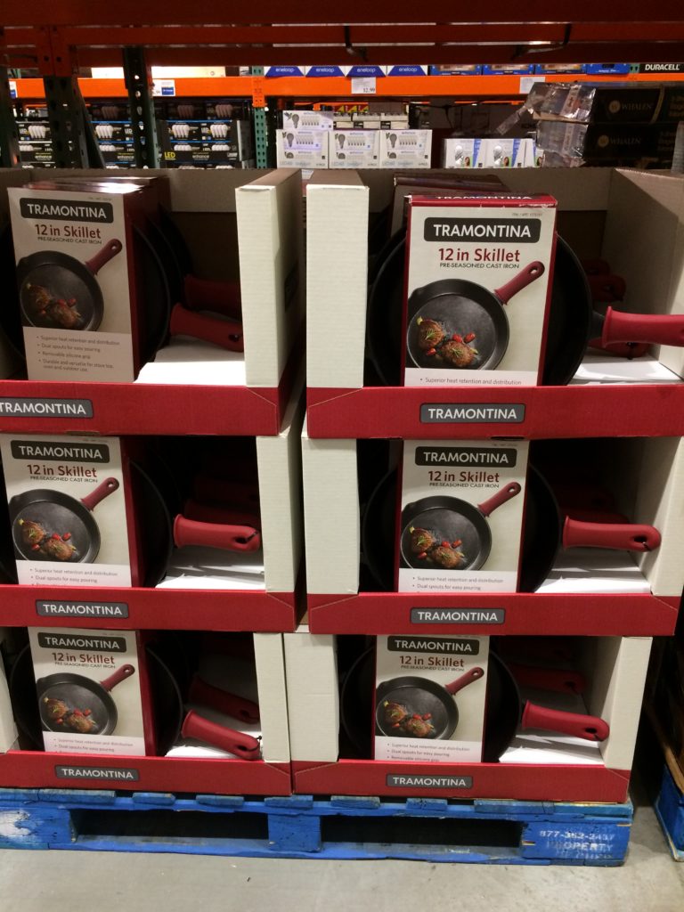 Costco1272761Tramontina12CastIronSkilletwithSiliconeGripall
