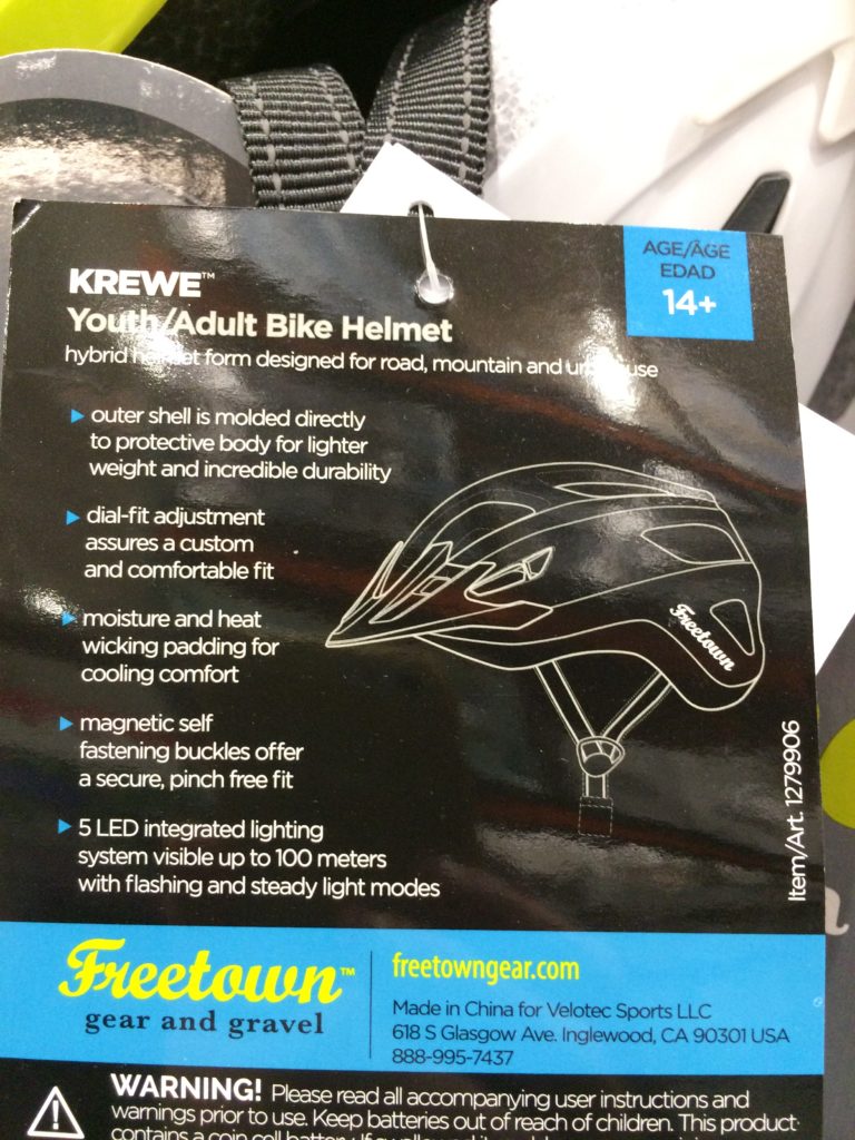 Costco1279906FreetownBikeHelmetspec CostcoChaser