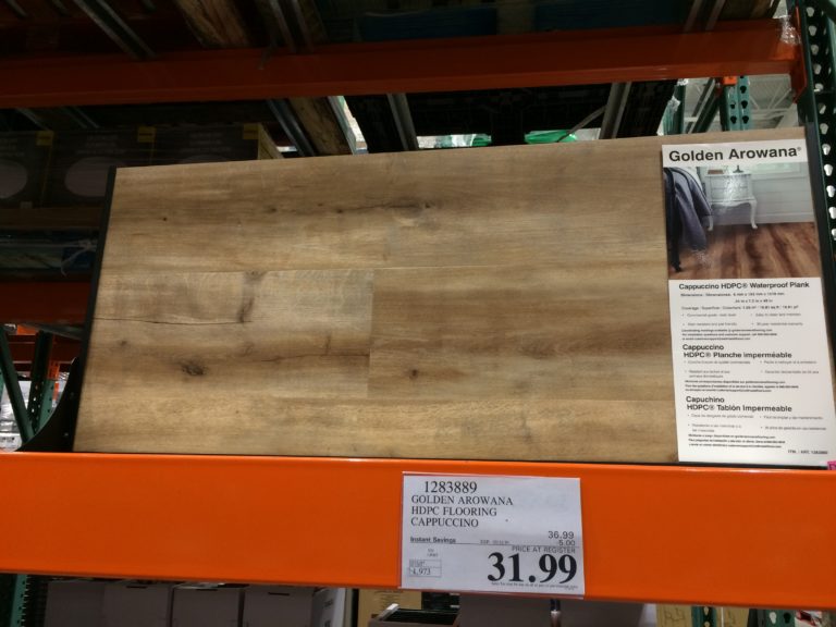 Golden Arowana HDPC Flooring Cappuccino CostcoChaser