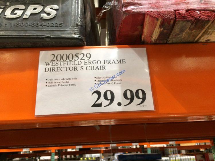 Costco2000529WestfieldERGOFrameDirectorsChairtag CostcoChaser