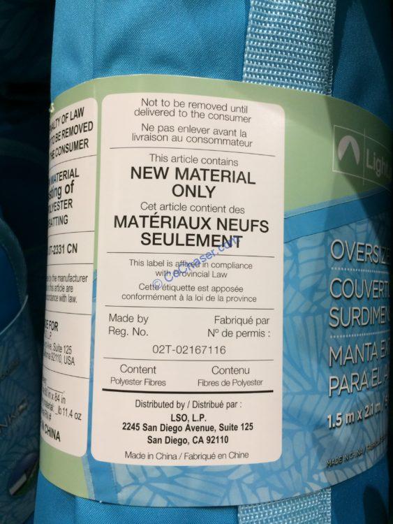 Costco2000556LightspeedOutdoorBlanketspec CostcoChaser