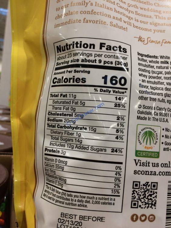 Sconza Lemoncello Almonds 24 Ounce Bag CostcoChaser