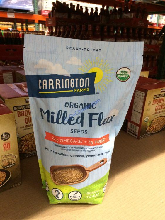 Carrington Farms Organic Milled Flax Seeds 3Pound Bag CostcoChaser