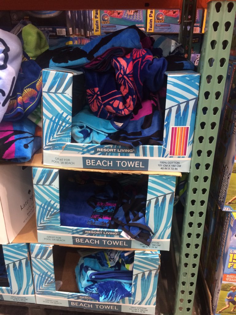 Resort Living Jacquard Beach Towel 40” x 72” CostcoChaser