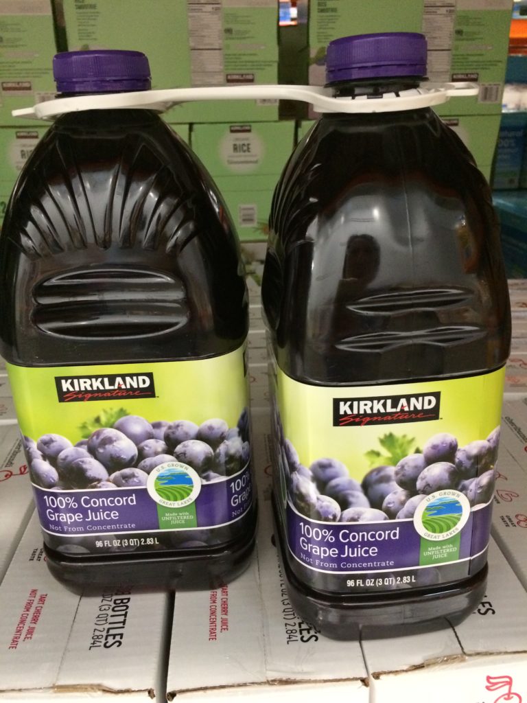 Kirkland Signature Concord Grape Juice 2/96 Ounce Bottles CostcoChaser