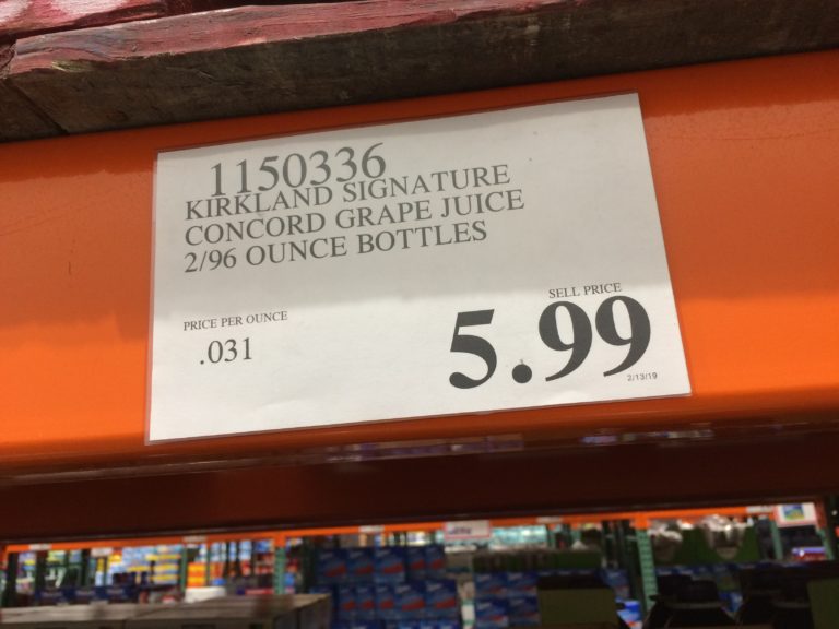 Costco1150336Kirkland SignatureConcordGrapeJuicetag CostcoChaser