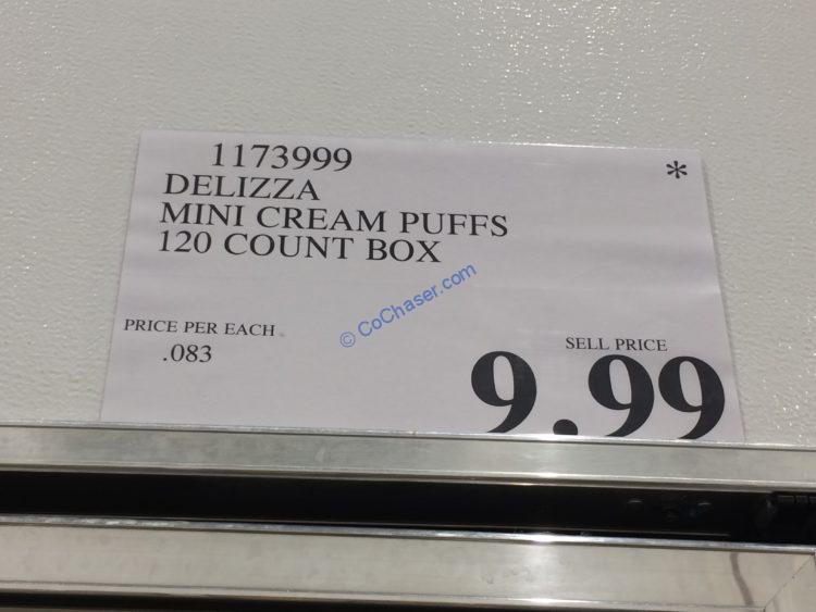 Delizza Mini Cream Puffs 120 Count Box CostcoChaser