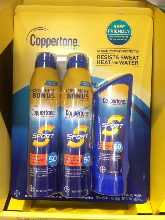 Coppertone Sport Sunscreen SPF 50 Spray and Lotion