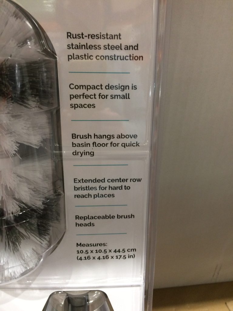 Costco1199981PolderStainlessSteelToiletBrushSetspec CostcoChaser