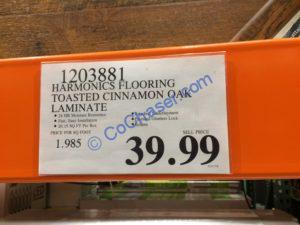 Costco-1203881-Harmonics-Flooring –Toasted-Cinnamon-Oak-Laminate-tag