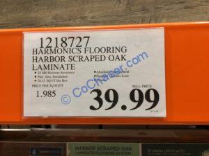 Costco-1218727-Harmonics-Flooring-Harbor-Scraped-Oak-Laminate-tag