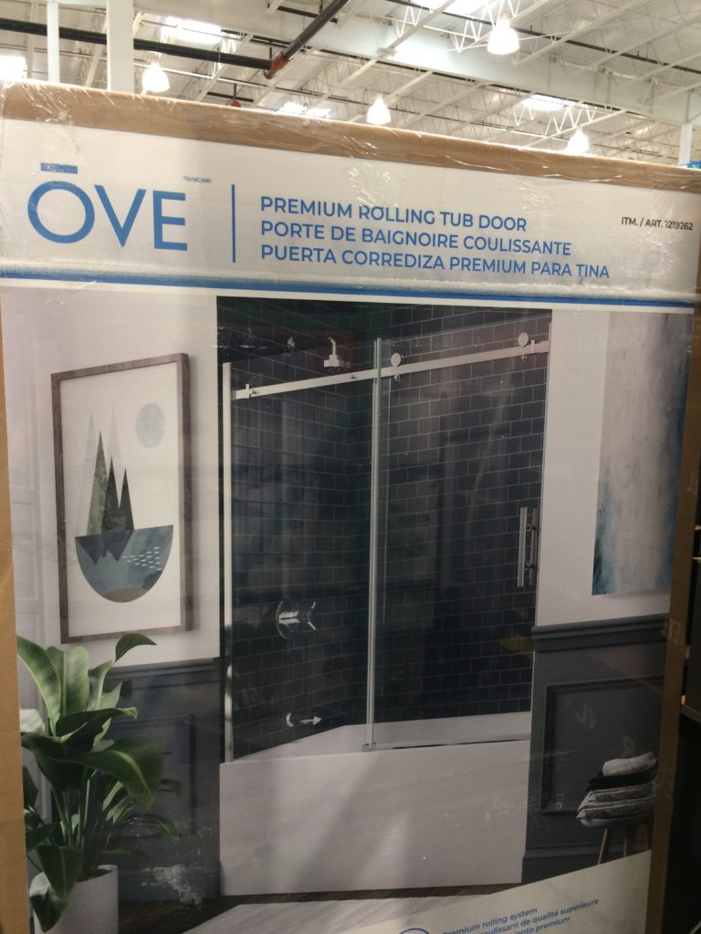 OVE Decors 60” Premium TUB Door with Rolling System CostcoChaser