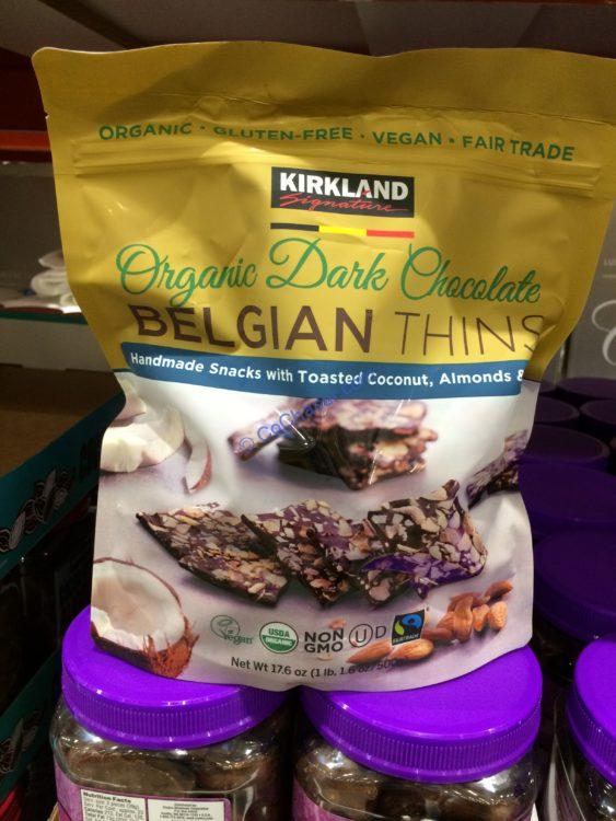 Kirkland Signature Organic Dark Chocolate Belgian Thins 17.64 OZ
