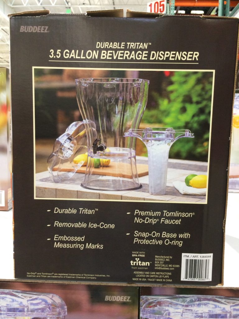 Costco1264544Buddeez3.5GallonTritanBeverageDispenser4 CostcoChaser