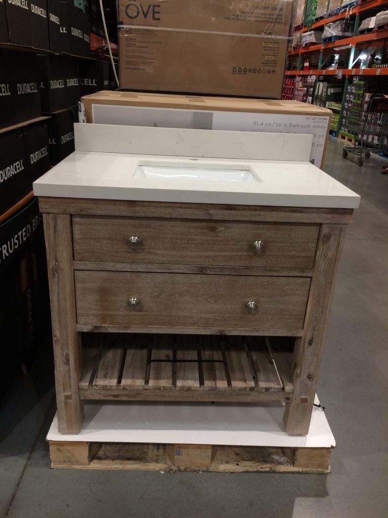 36” Rustic Bathroom Vanity, Model8VX01V36 CostcoChaser