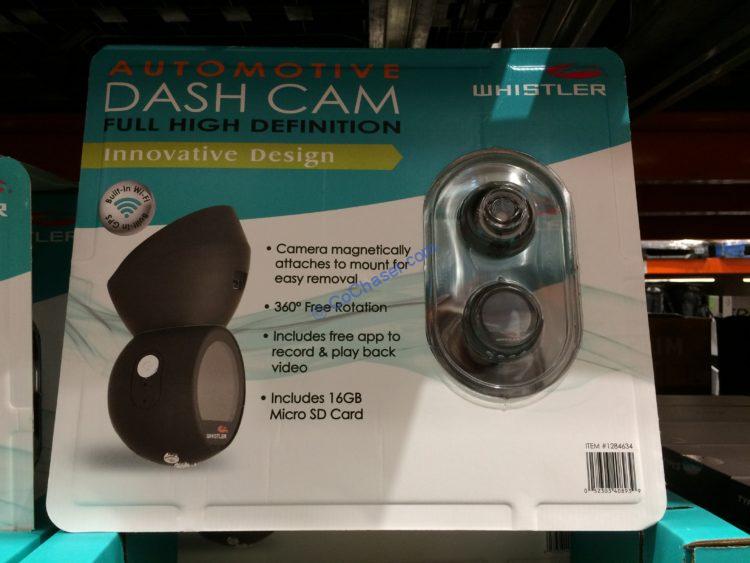 Whistler HD Dash Camera, Model# D28RSCX