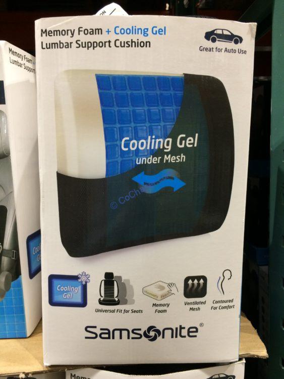 samsonite lumbar cooling gel cushion