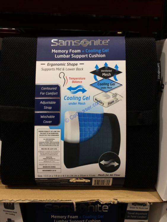 Costco1286492SamsoniteCoolGelLumbarCushion2 CostcoChaser