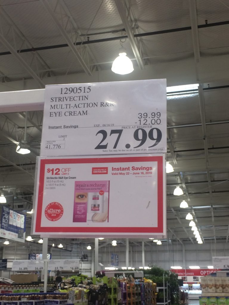Costco1290515StriVectinMultiActionRREyeCreamtag CostcoChaser