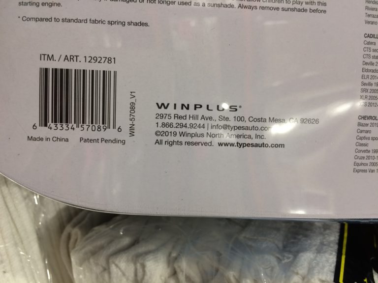 Costco1292781TypesInteriorAutoSunshadeProtectionKitbar