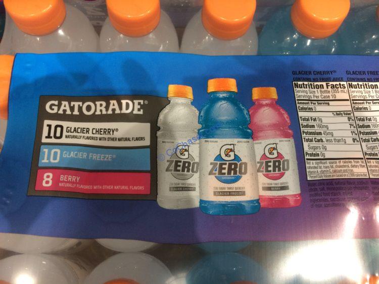 Gatorade Zero Variety Pack 28/12 Ounce Bottles CostcoChaser