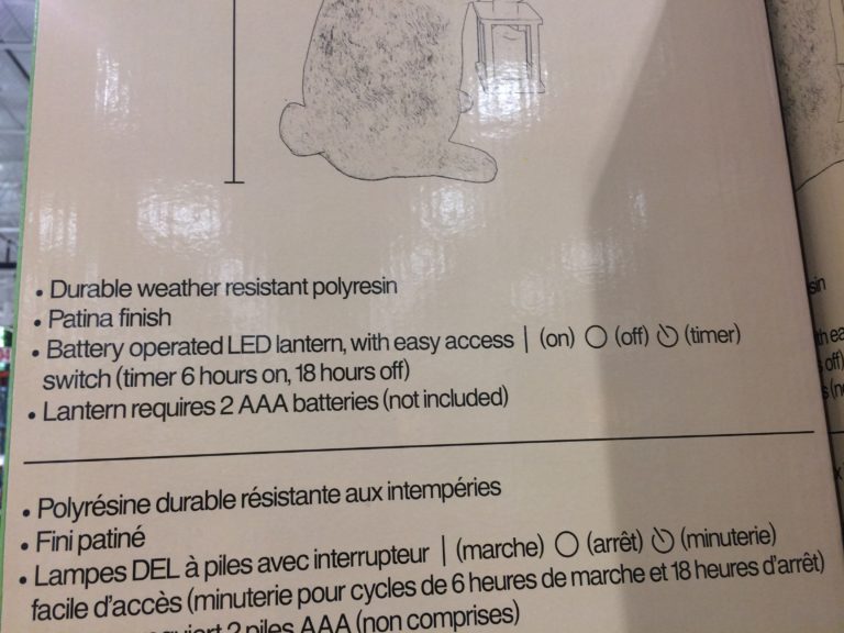 Costco1500182RabbitStatuewithLanternLEDCandlespec1 CostcoChaser