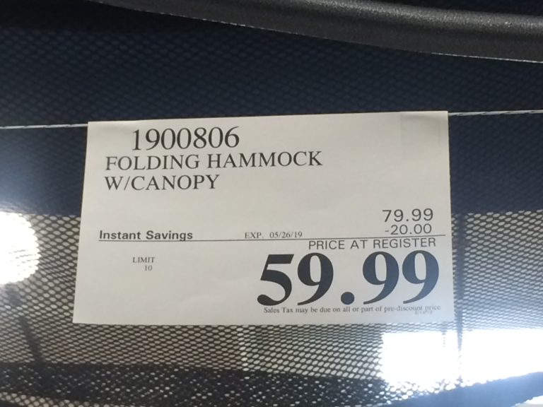 Costco1900806FoldingHammockwithCanopytag CostcoChaser