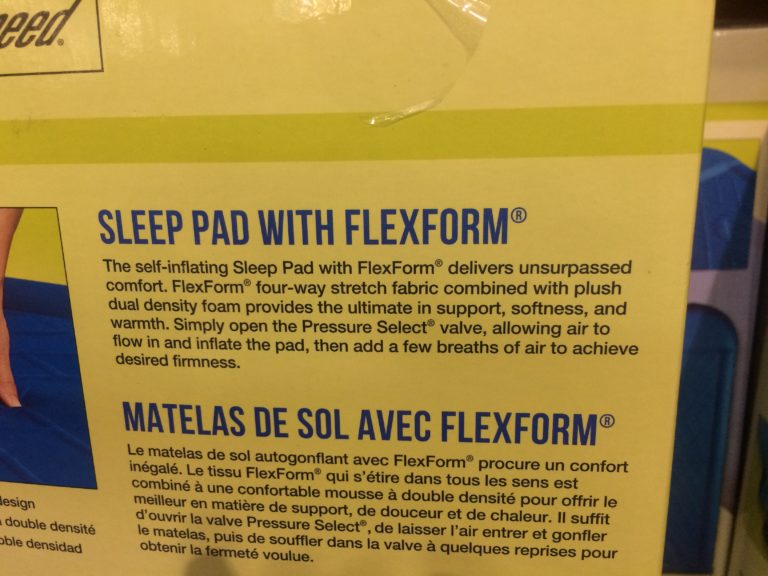 Costco2000554LightspeedOutdoorsSelfinflatingSleepPadspec
