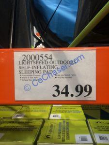 Costco-2000554-Lightspeed-Outdoors-Self-inflating-Sleep-Pad-tag