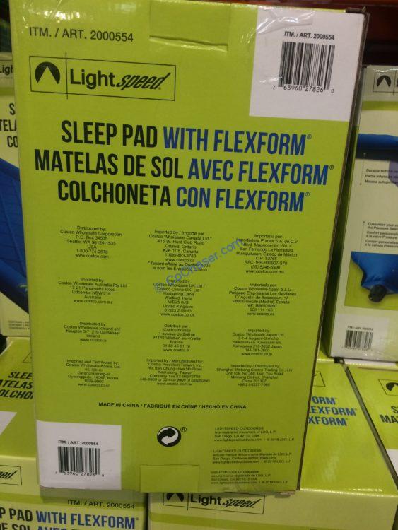 Lightspeed Outdoors Selfinflating Sleep Pad with FlexForm CostcoChaser