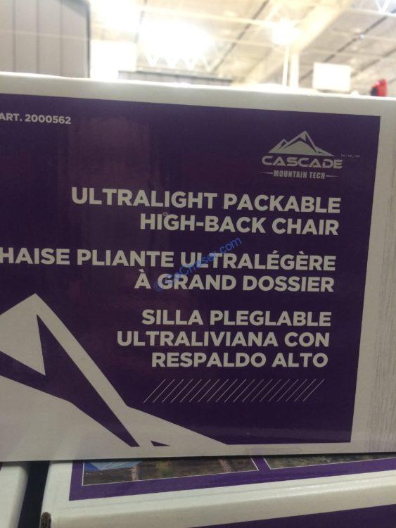 Costco2000562UltralightHighbackCampChairspec CostcoChaser