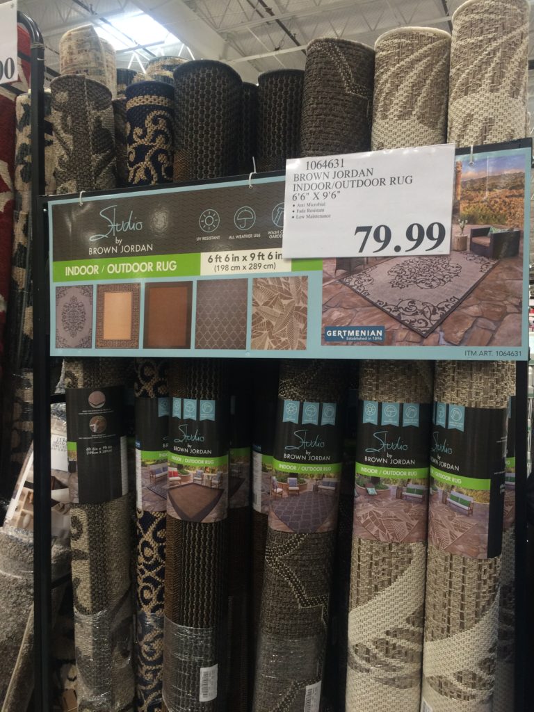 Brown Jordan Indoor / Outdoor Rug 6’6” x 9’6” CostcoChaser