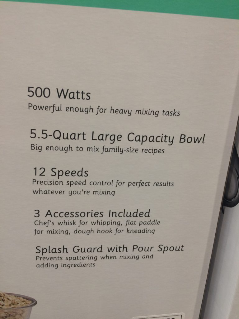 Costco1132482Cuisinart5.5QTTiltHeadMixerspec CostcoChaser