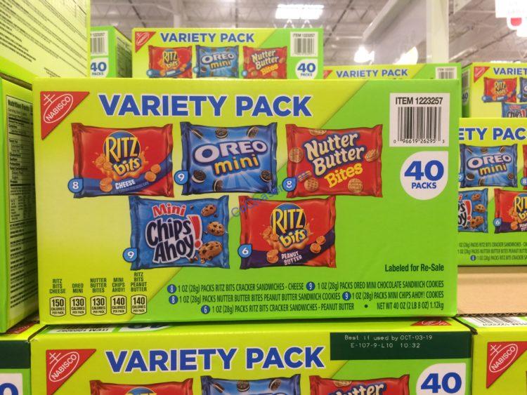 Nabisco Variety Cookie Box 40 Count Box