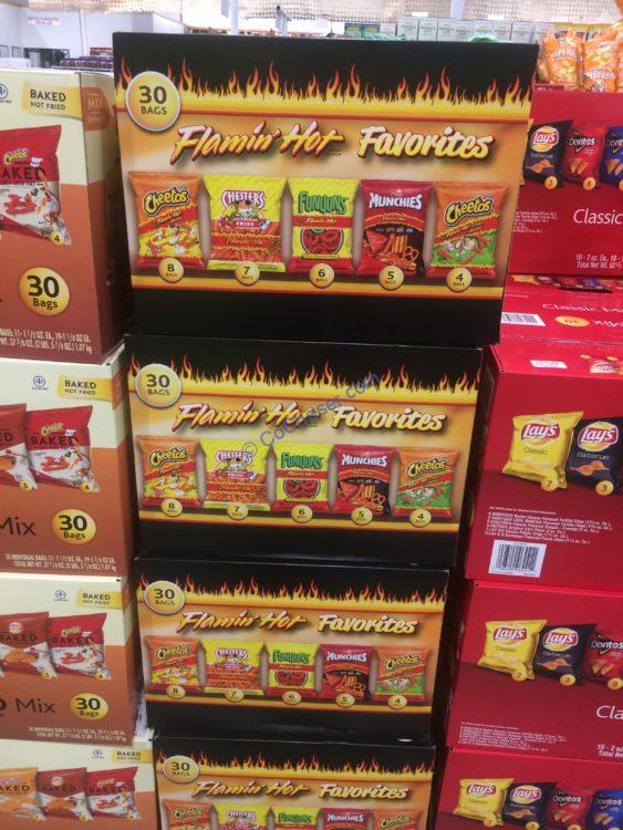 Frito Lay Flamin Hot Favorites 30 Count Box CostcoChaser