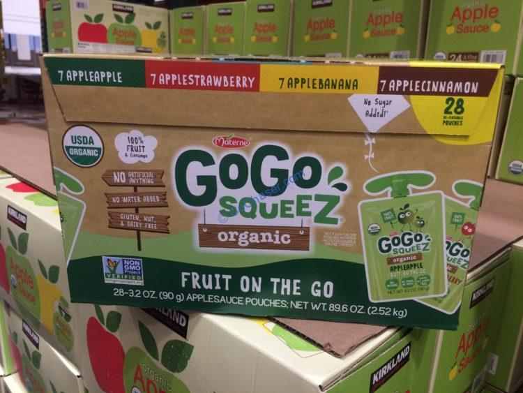 Go Go Squeez Organic AppleSauce Variety 28/3.2 Oz Pouches