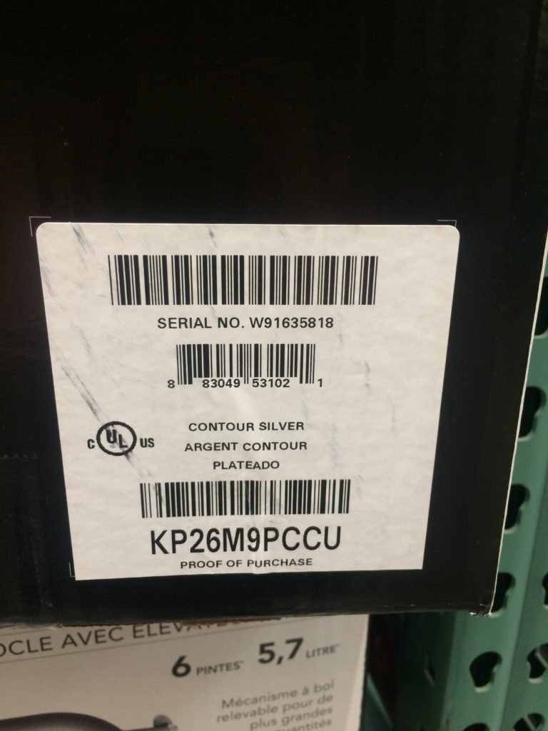 Costco1303476KitchenAidProfessionalSeries6QuartBowlLiftMixer