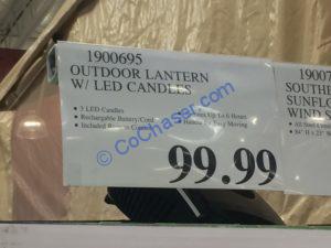 Costco-1900695-Outdoor-Lantern-with-LED-Candles-tag