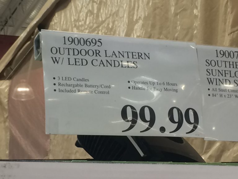 Costco1900695OutdoorLanternwithLEDCandlestag CostcoChaser