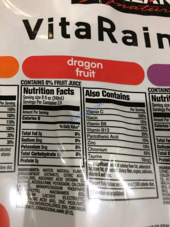 Costco206060KirklandSignatureVitaRainVarietychart2 CostcoChaser