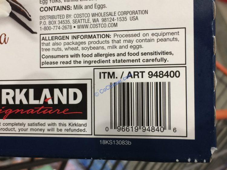 Costco948400KirklandSignatureSuperPremiumVanillaIceCreambar