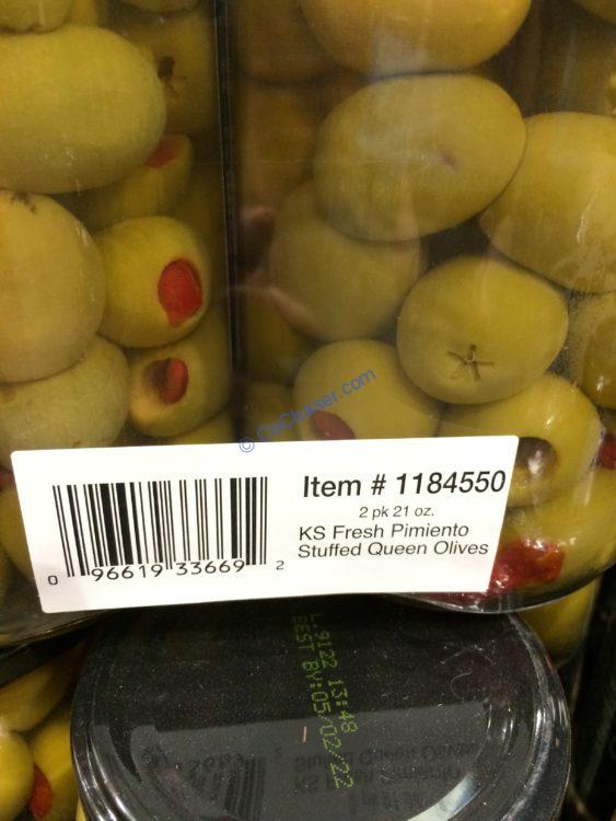 Kirkland Signature Pimiento Stuffed Olive 2/21 Ounce Jars CostcoChaser