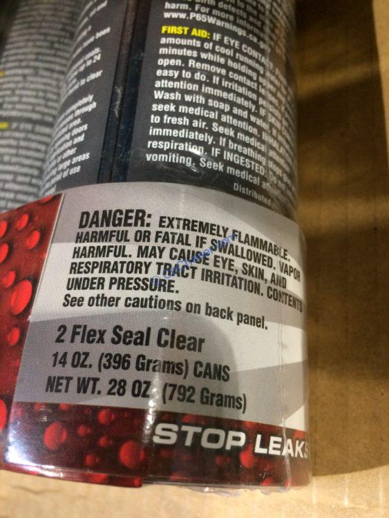 Flex Seal Aerosol 2Pack Clear Color CostcoChaser