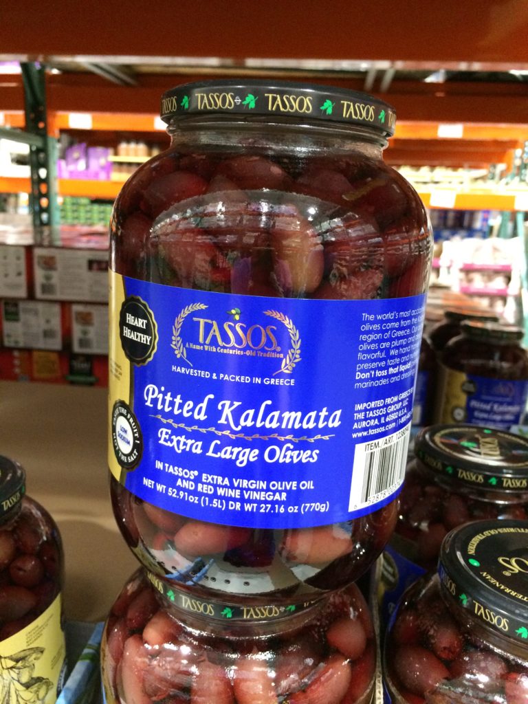 Tassos Pitted Kalamata Olive 52.9 Ounce Jar CostcoChaser
